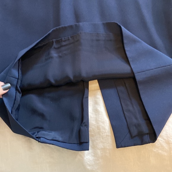 Alexander McQueen navy blue sheath dress deep V size IT40 - Picture 9 of 16